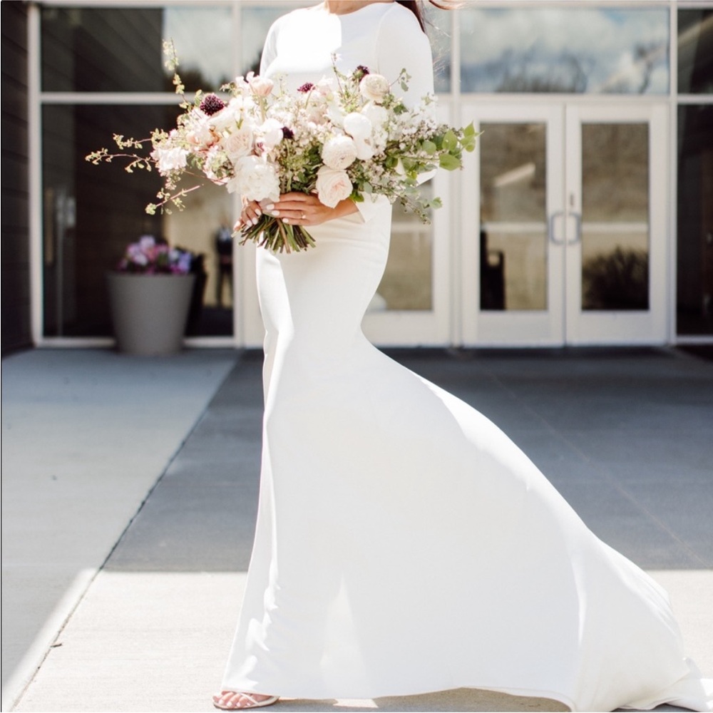 Sarah Seven Wedding Dress Gown | Ivory | Size (4/6) - Picture 11 of 16